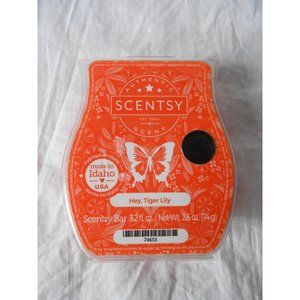 New Scentsy Hey, Tiger Lily Wax Melt Bar Aromatic 3.2 oz Wickless Rare Authentic
